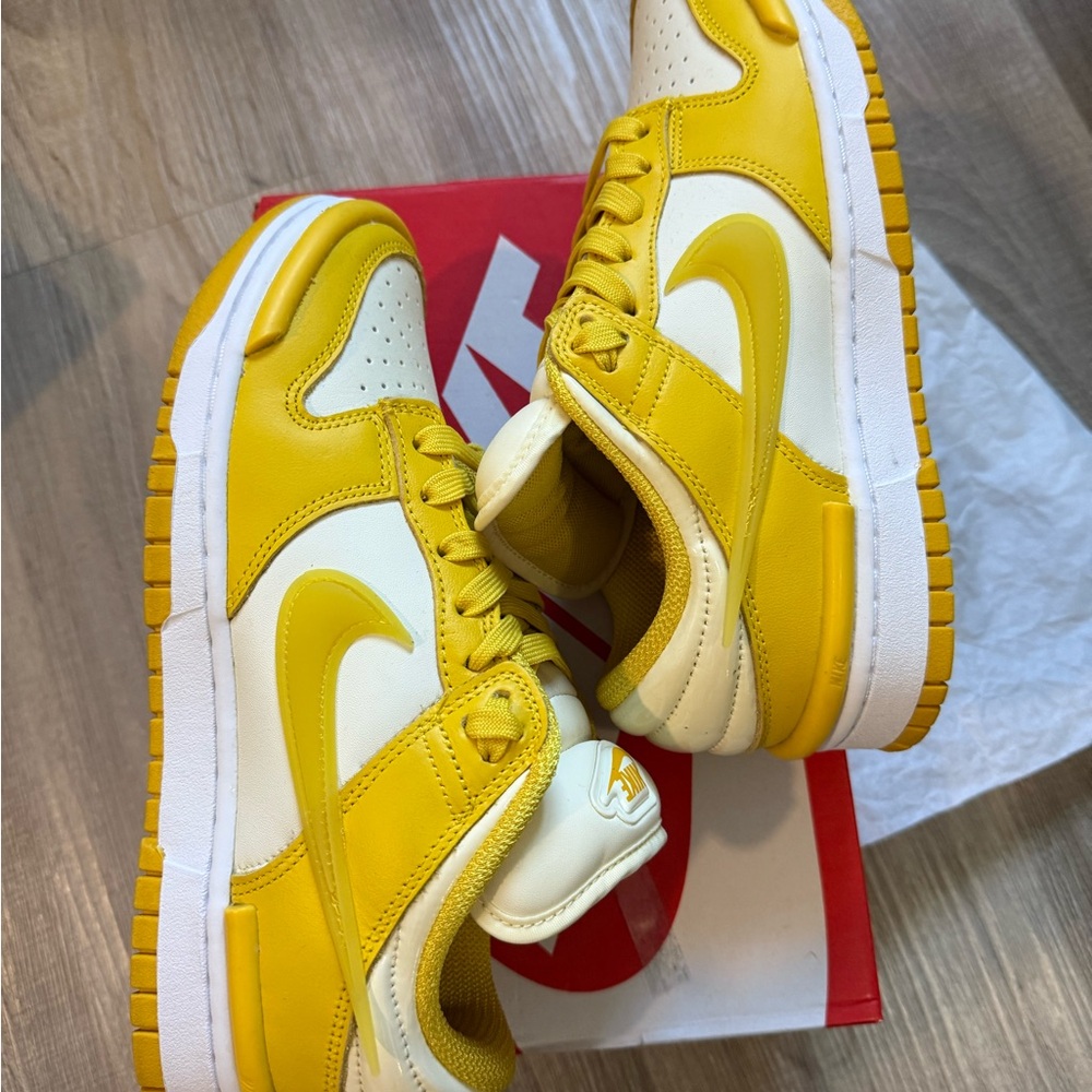 Nike Yellow and White Sneakers - Picture 5 of 5